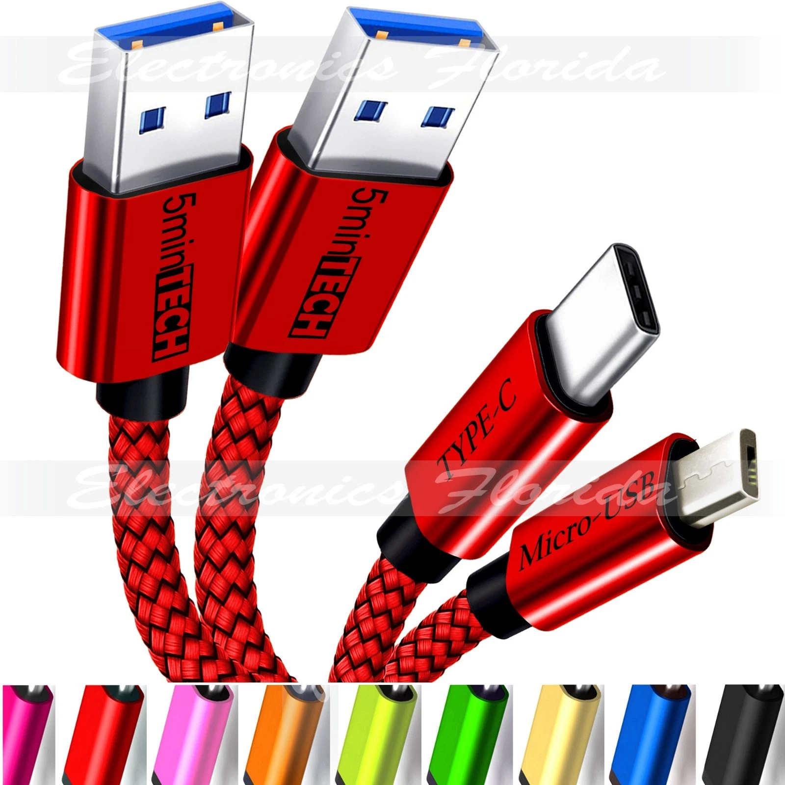 Micro USB and Type-C Cable Pack