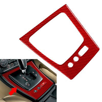 Gear Shift Panel Frame Cover Trim Fit Alfa Romeo 159 Brera Spider Carbon Red