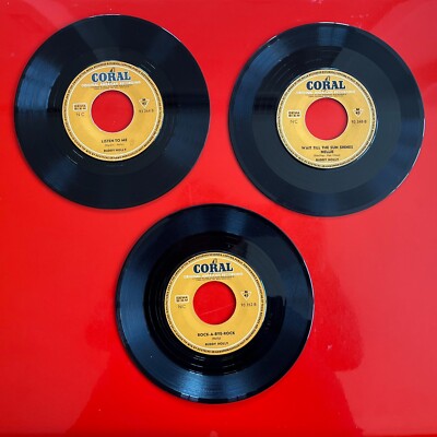 Buddy Holly · 3 x german CORAL · LOT !!!