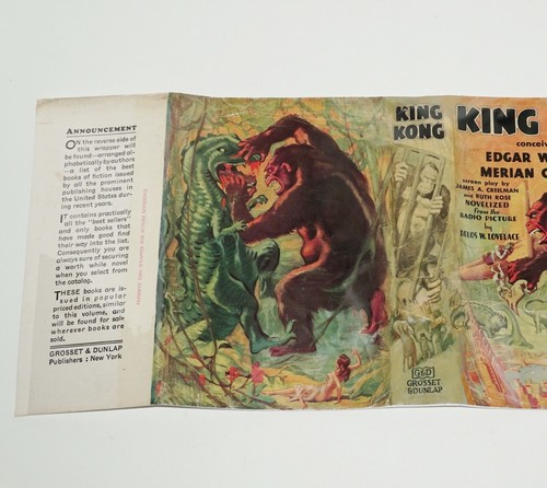 KING KONG ~ 1ST/1ST PRINTING WITH THE ORIGINAL JACKET ~ EDGAR WALLACE - Picture 6 of 14