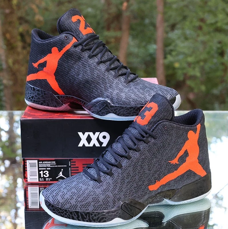 Nike Air Jordan 29 Team Orange 2014 Men's Size 13 Black Grey