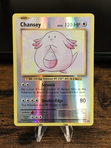 Pokemon Card Chansey 70/108 Reverse Holo XY Evolutions LP-NM