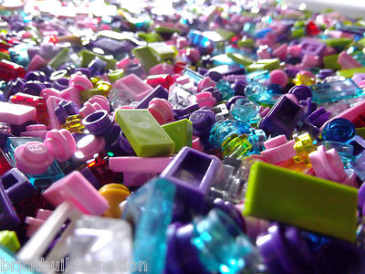  250+ LEGO GIRL FRIENDS PASTEL COLORS LEGOS SMALL DETAIL PIECES HUGE BULK LOT