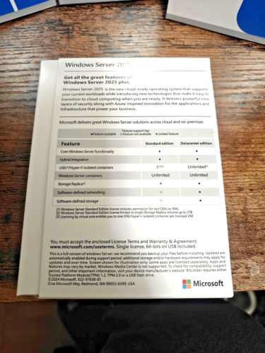 Windows Server 2025 Standard - Authentic License - USB Installation - Picture 4 of 4
