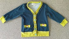 Matilda Jane American Cardigan Girls Good Hart Polka Dot Ruffled Size 4