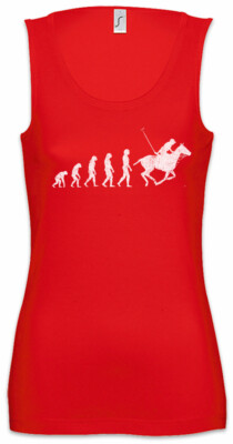 Polo Evolution Damen Tank Top Human Coach Trainer Fun Player Horse Spieler