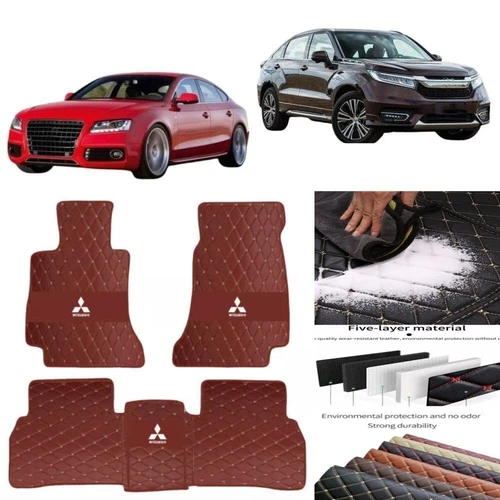 For Mitsubishi All Series Custom Car Floor Mats Waterproof Liners Carpets Rugs - Imagen 13 de 23