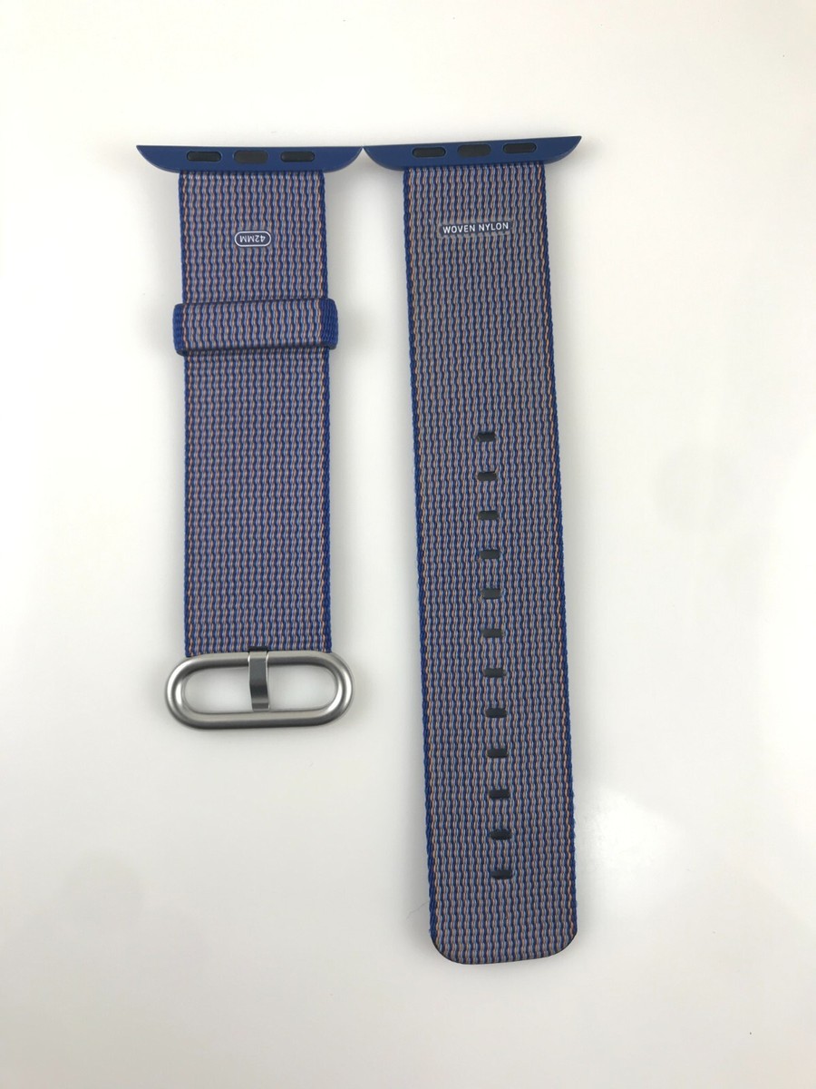 Original Apple Watch Woven NYLON Band Silver buckle 42MM 44MM 49mm