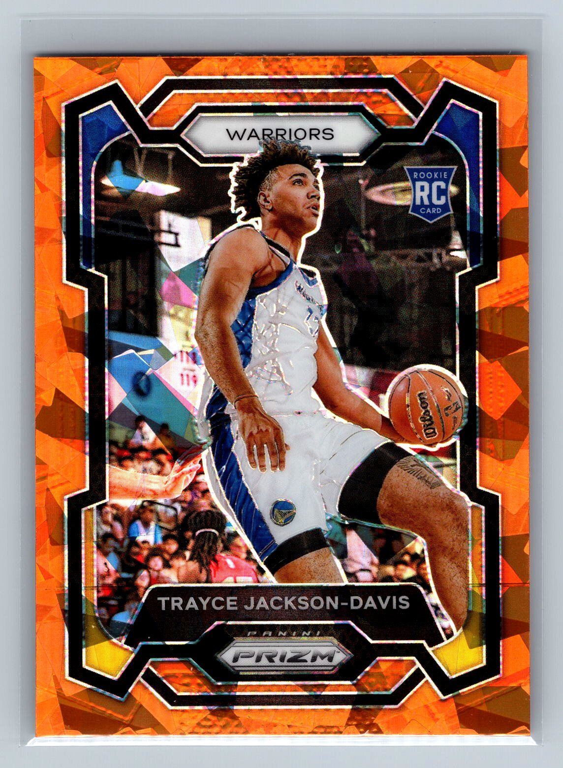 2023-24 Prizm Trayce Jackson-Davis #148 Prizms Orange Ice Golden State Warriors