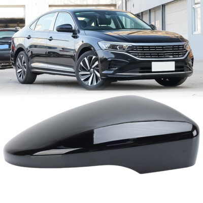 Black Door Wing Mirror Cap Cover RH Driver For VW BEETLE CC EOS PASSAT SCIROCCO