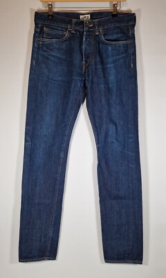 Edwin ED-80 Men s Slim Tapered Jeans 32 x32 Japanese Denim Blue Cotton Button