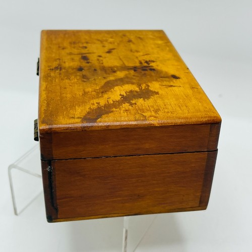 Antigua caja de madera Clarks ONT carrete pieza publicitaria de algodón - Imagen 6 de 10