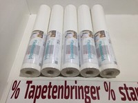 Vliestapete Rasch 5X 809435 (5Rollen)Weiß Uni Putzstruktur Restposten Wohnzimmer