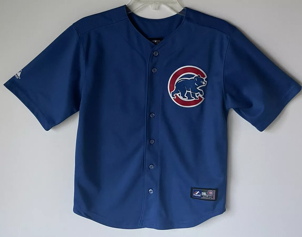 CHICAGO CUBS LEE #25 MAJESTIC MLB SEWN JERSEY YOUTH MEDIUM 10/12