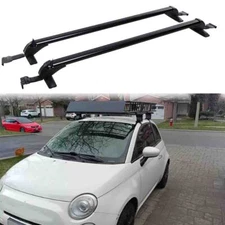 For Fiat 500 Sport Car Top Roof Rack 41.3"Cross Bar Luggage Carrier Bar Aluminum