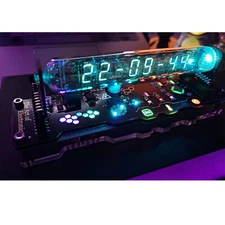 IV18 Cyberpunk Fluorescent Tube Clock Nixie Tube Clock without Dust Cover ot16