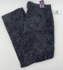 Gloria Vanderbilt Amanda Tapered Leg Classic Rise Jeans Sz 6 "Mixed Paper" Black