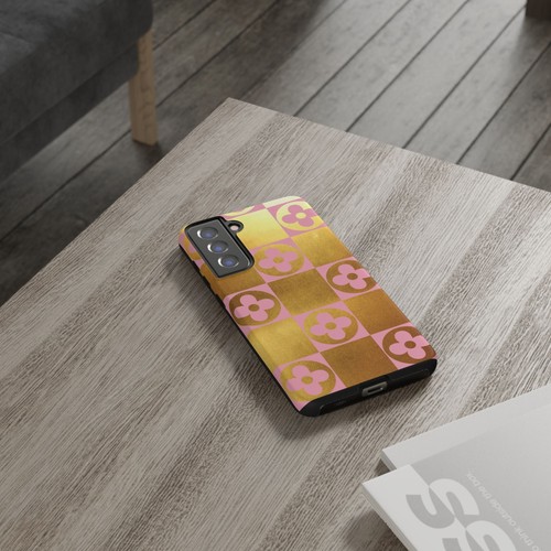 Gold Foil And Pink Tough Cases For iPhones, Samsung Galaxy and Google Pixel - Picture 235 of 245