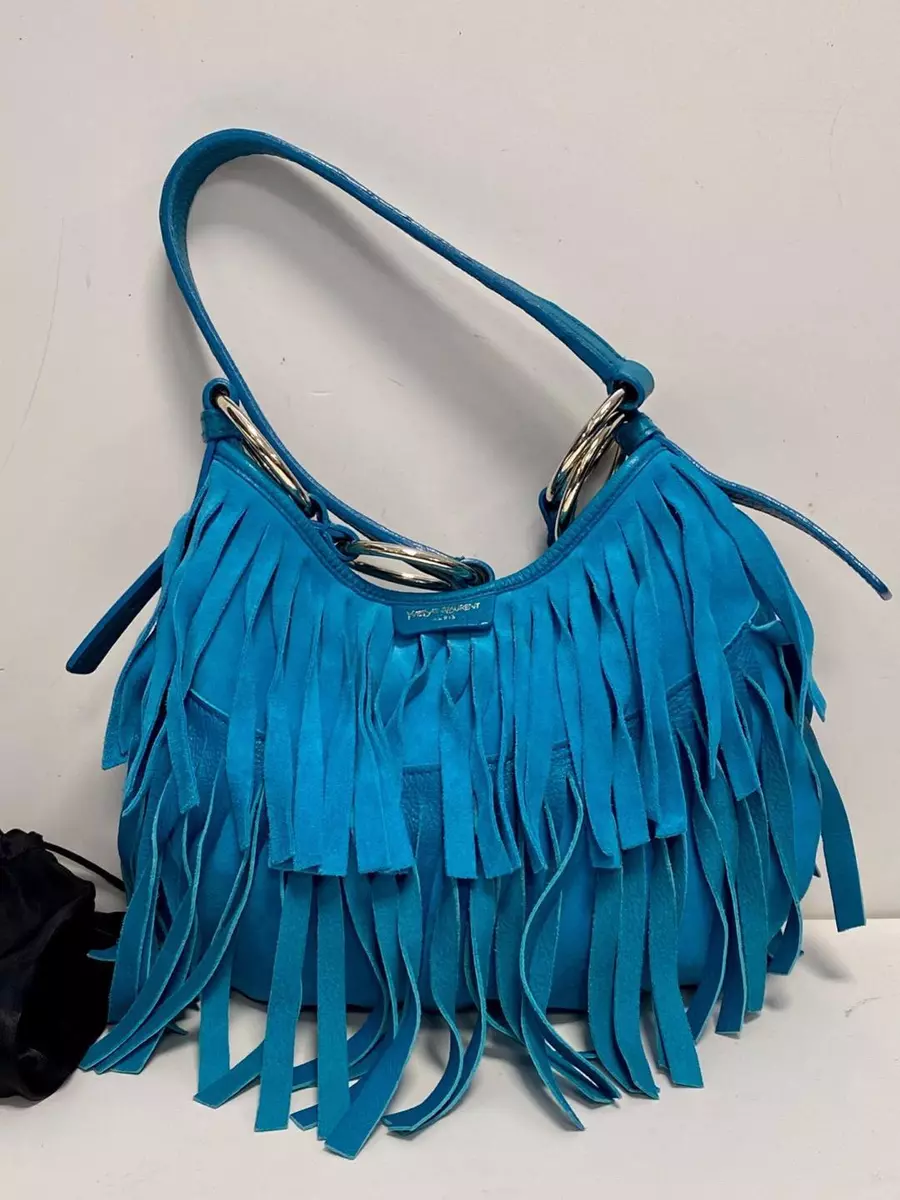 Blue suede ysl bag new arrivals