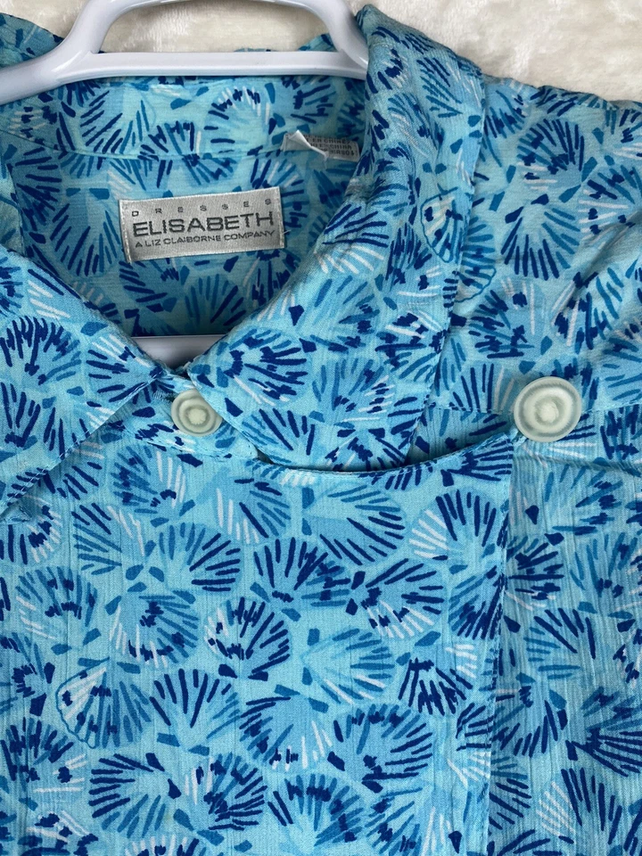 Vestido vintage Elizabeth para mujer Plus 22 calce acampanado midi Grannycore Cottagecore Foto 3 de 4