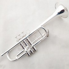 Hot Sale C-key Trumpet Silver Plated Professional Trumpet Playing Instrument