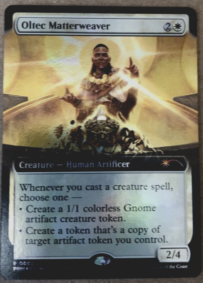 Magic the Gathering MTG OLTEC MATTERWEAVER EXTENDED FULL ART FOIL PROMO RARE