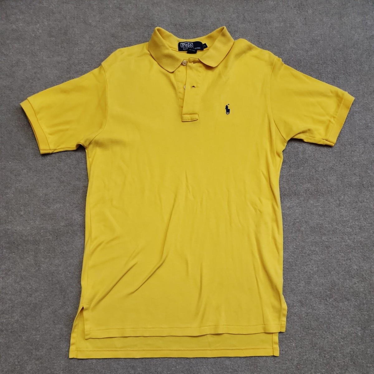 usa製 Polo by Ralph Lauren イエロー S Polo Ralph Lauren Mens Polo Shirt Sz L Yellow Short Sleeve Classic