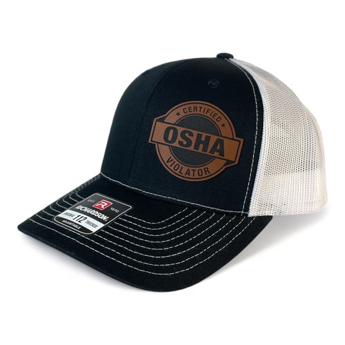 Certified OSHA Violator Funny trucker hat Richardson SnapBack - Picture 5 of 21