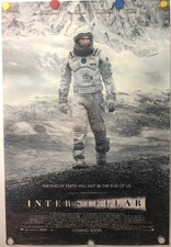 Interstellar (2014) Rare Original Movie Poster 27x40 D/s Christopher Nolan