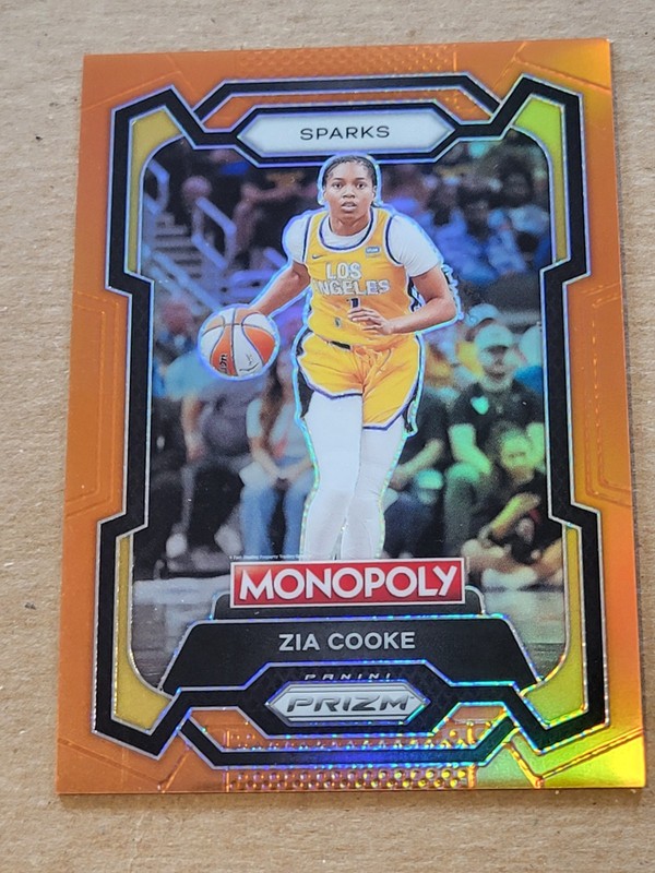 2024 Panini Prizm Monopoly WNBA Orange Prizm 73/124 Zia Cooke #69 