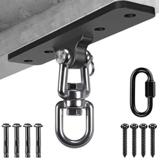 Lifeswell Heavy Bag Hanger, Punching Bag Ceiling Mount Hanger, 360° Rotation ...
