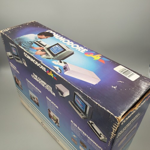 Vintage Commodore 64 Computer System Original Box Blank Blue Screen Powers On - Afbeelding 20 van 23