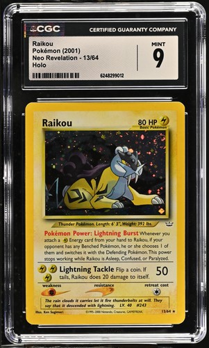 Raikou (Unlimited) graded CGC 9 for sale on eBay