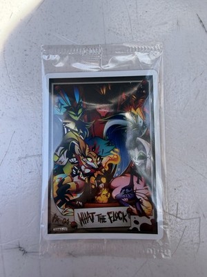 SDCC 2026 Hazbin Hotel Exclusive Foil What The Flock Promo Card PR-04 In Hand