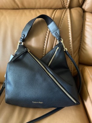 CALVIN KLEIN BAG BLACK WITH GOLD NEW WITH TAGS