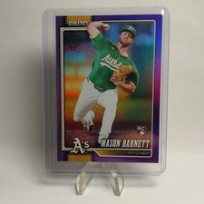 2026 Topps Series 1 Mason Barnett #273 Athletics Purple Border Parallel RC