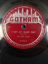 1950s 4 Doo Wop Lot Bundle The Harptones The Four Jacks The Thrillers 78 RPM