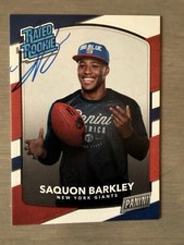 2018 Panini Personal Edition Rated Rookie Saquon Barkley (ON CARD AUTO). rookie card picture
