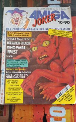 Amiga Joker 10/90 1990 + Poster Commodore Computer-Game Magazin 16-bit Classic