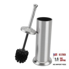 Toilet Brush and Holder Set,304 Stainless Steel Heavy Duty Brushed Nickel
