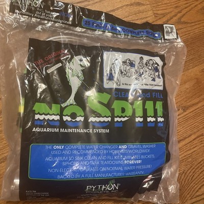 Python No Spill Clean & Fill Aquarium Maintenance Complete System 25ft New  NIP