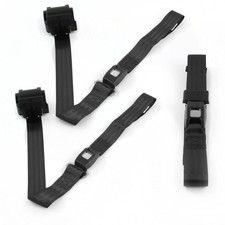 Amc 1958 - 1988 Standard 2pt Black Retractable Bench Seat Belt Kit - 3 Belts