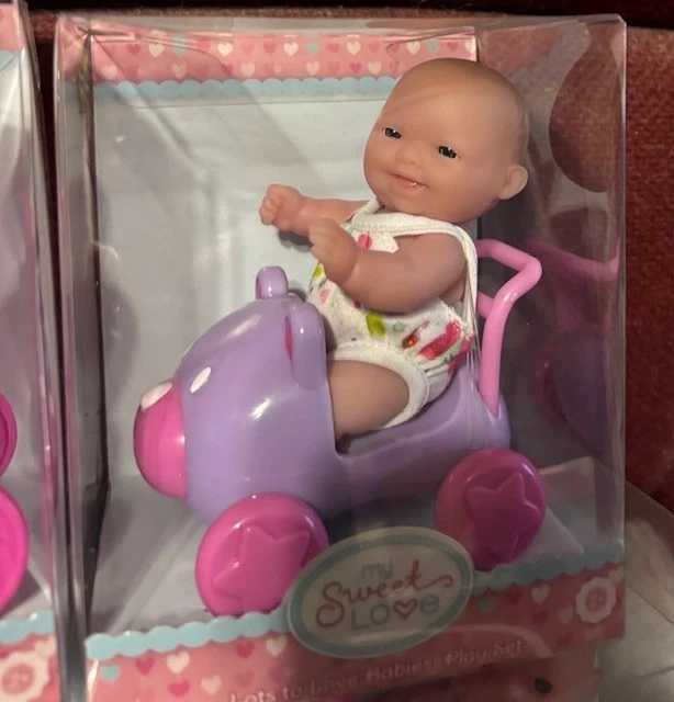 NEW 4 Berenguer Doll Lots To Love Babies 5" Mini Nursery PlaySet HTF - Image 3 of 4