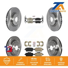 Front Rear Ceramic Pads And Disc Brake Rotors Kit For Mercedes-Benz GLE400