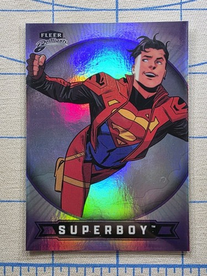 #ad Fleer Brilliants Superman Superboy Conner Kent #16 Purple Parallel DC Card $0.99