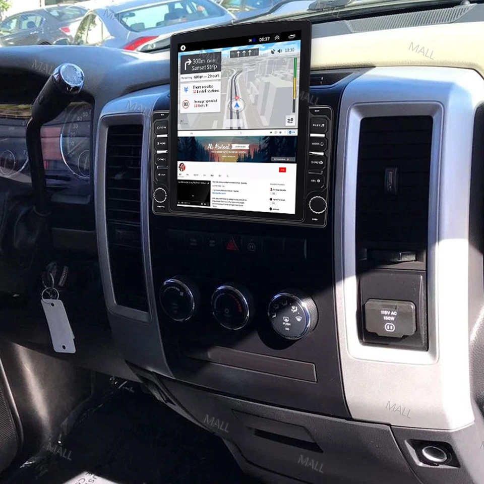 Radio de coche 4+64G para Dodge Ram Pickup Series Carplay Android15 2009-2011 navegación por satélite Foto 3 de 4