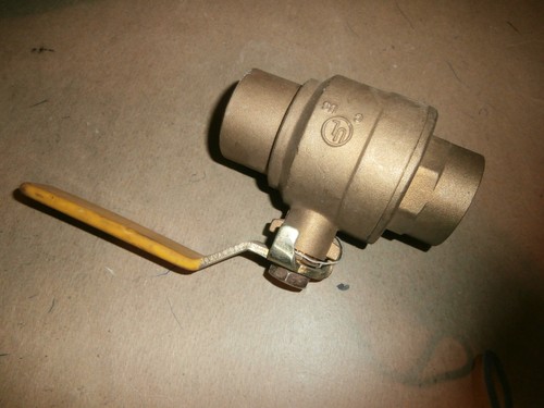 Watts Brass 1 1/2" Copper Sweat Ball Valve 600 WOG FBVS-3C