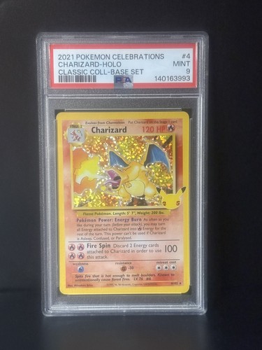 2021 POKEMON CELEBRATIONS CLASSIC COLLECTION #4 CHARIZARD-HOLO PSA 9