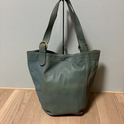 COACH 4082 Rare Pastel Green Large Leather Tote Bag w/ Original 