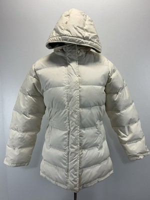 Vtg GAP Puffer Jacket Womens Small Hooded Down Insulated Winter Y2K Blue Tag